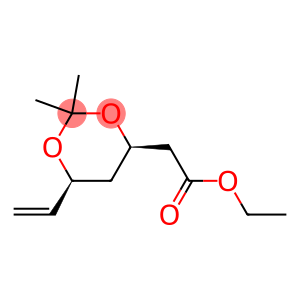 1,3-Dioxane-4-aceticacid,6-ethenyl-2,2-dimethyl-,ethylester,(4R,6S)-(9CI)