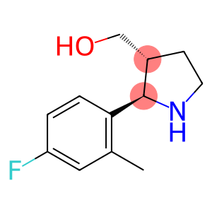 3-Pyrrolidinemethanol,2-(4-fluoro-2-methylphenyl)-,(2R,3R)-(9CI)
