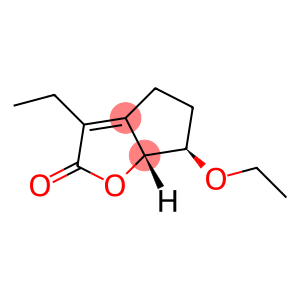 2H-Cyclopenta[b]furan-2-one,6-ethoxy-3-ethyl-4,5,6,6a-tetrahydro-,(6R,6aR)-(9CI)