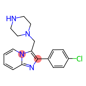 2-(4-CHLORO-PHENYL)-3-PIPERAZIN-1-YLMETHYL-IMIDAZO[1,2-A]PYRIDINE