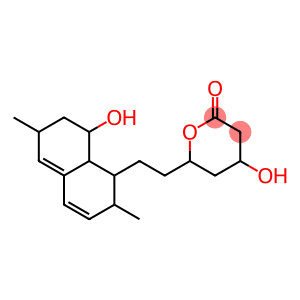 4-hydroxy-6-[2-(8-hydroxy-2,6-dimethyl-1,2,6,7,8,8a-hexahydronaphthalen-1-yl)ethyl]oxan-2-one