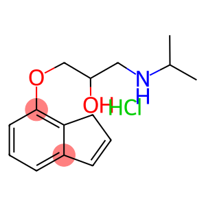 2-Propanol, 1-(4(or 7)-indenyloxy)-3-(isopropylamino)-, hydrochloride
