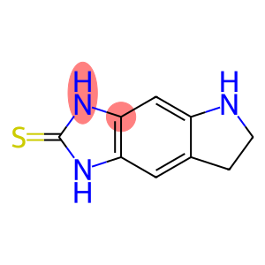 Pyrrolo[2,3-f]benzimidazole-2(1H)-thione, 3,5,6,7-tetrahydro- (9CI)