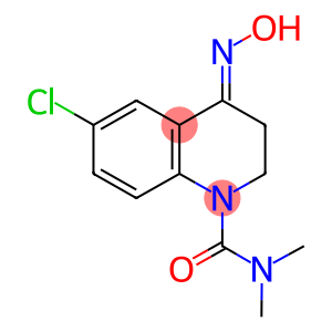 1(2H)-Quinolinecarboxamide, 6-chloro-3,4-dihydro-4-(hydroxyimino)-N,N- dimethyl-