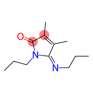 2H-Pyrrol-2-one,1,5-dihydro-3,4-dimethyl-1-propyl-5-(propylimino)-,(5E)-(9CI)