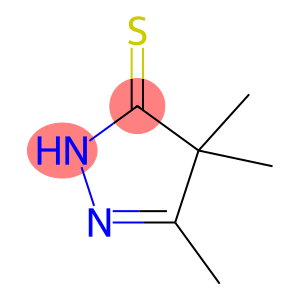 3H-Pyrazole-3-thione, 2,4-dihydro-4,4,5-trimethyl-