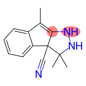 Indeno[2,1-c]pyrazole-3a(1H)-carbonitrile, 2,3-dihydro-3,3,8-trimethyl- (9CI)