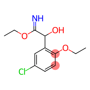 Benzeneethanimidic  acid,  5-chloro-2-ethoxy--alpha--hydroxy-,  ethyl  ester  (9CI)