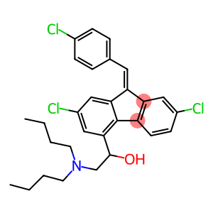 2-(dibutylamino)-1-{(9Z)-2,7-dichloro-9-[(4-chlorophenyl)methylidene]-9H-fluoren-4-yl}ethanol