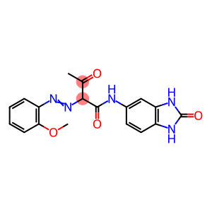 Butanamide, N-(2,3-dihydro-2-oxo-1H-benzimidazol-5-y l)-2-[2-(2-methoxyphenyl)diazenyl]-3-o xo-