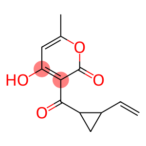 2H-Pyran-2-one, 3-[(2-ethenylcyclopropyl)carbonyl]-4-hydroxy-6-methyl- (9CI)