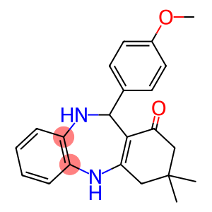 11-(4-METHOXYPHENYL)-3,3-DIMETHYL-2,3,4,5,10,11-HEXAHYDRO-1H-DIBENZO[B,E][1,4]DIAZEPIN-1-ONE