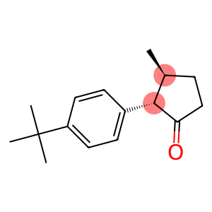 Cyclopentanone, 2-[4-(1,1-dimethylethyl)phenyl]-3-methyl-, (2S,3S)- (9CI)