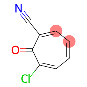 1,3,5-Cycloheptatriene-1-carbonitrile,  6-chloro-7-oxo-