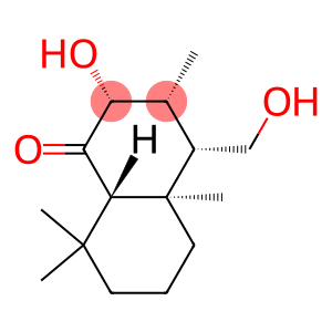 (2R)-3,4,4a,5,6,7,8,8aβ-Octahydro-2α-hydroxy-4α-(hydroxymethyl)-3α,4aα,8,8-tetramethylnaphthalen-1(2H)-one