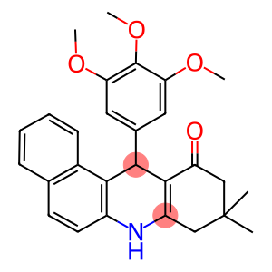 9,9-dimethyl-12-(3,4,5-trimethoxyphenyl)-8,9,10,12-tetrahydrobenzo[a]acridin-11(7H)-one