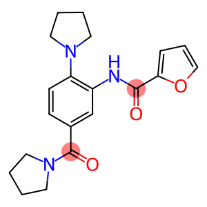 N-[2-(1-pyrrolidinyl)-5-(1-pyrrolidinylcarbonyl)phenyl]-2-furamide