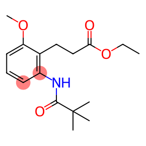 Benzenepropanoic acid, 2-[(2,2-dimethyl-1-oxopropyl)amino]-6-methoxy-, ethyl ester