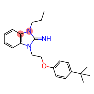 1-[2-(4-tert-butylphenoxy)ethyl]-3-propyl-1,3-dihydro-2H-benzimidazol-2-imine