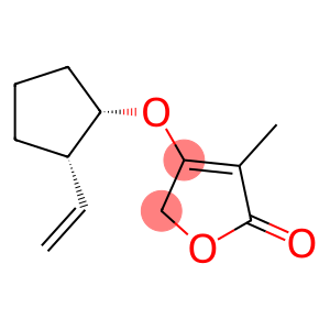 2(5H)-Furanone,4-[[(1R,2R)-2-ethenylcyclopentyl]oxy]-3-methyl-,rel-(9CI)
