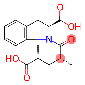 1H-Indole-1-pentanoic acid, 2-carboxy-2,3-dihydro-alpha,gamma-dimethyl -delta-oxo-, (2S-(1(alphaS*,gammaS*),2R*))-