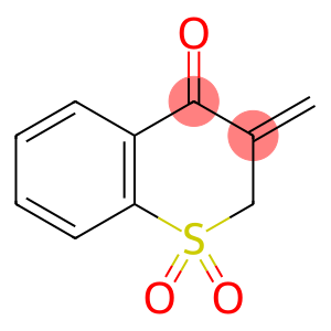 4H-1-Benzothiopyran-4-one, 2,3-dihydro-3-methylene-, 1,1-dioxide