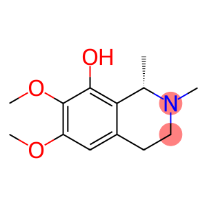 [1S,(+)]-1,2,3,4-Tetrahydro-6,7-dimethoxy-1,2-dimethylisoquinolin-8-ol