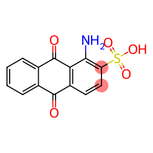 1-amino-9,10-dihydro-9,10-dioxoanthracene-2-sulphonic acid