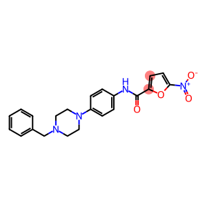 2-Furancarboxamide, 5-nitro-N-[4-[4-(phenylmethyl)-1-piperazinyl]phenyl]-