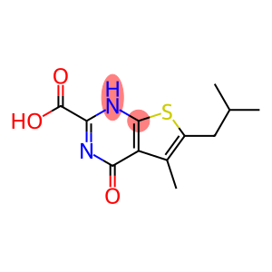 Thieno[2,3-d]pyrimidine-2-carboxylic acid, 1,4-dihydro-5-methyl-6-(2-methylpropyl)-4-oxo-