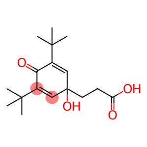 3-[1-Hydroxy-3,5-bis(2-methyl-2-propanyl)-4-oxo-2,5-cyclohexadien-1-yl]propanoic acid
