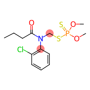 N-(2-chlorophenyl)-N-(dimethoxyphosphinothioylsulfanylmethyl)butanamid e