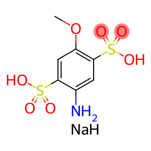 sodium hydrogen -2-amino-5-methoxybenzene-1,4-disulphonate