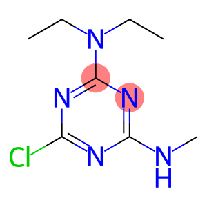 2-Chloro-4-diethylamino-6-methylamino-s-triazine