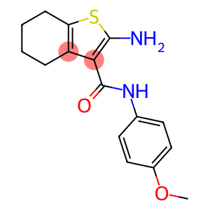 2-AMINO-4,5,6,7-TETRAHYDRO-BENZO[B]THIOPHENE-3-CARBOXYLIC ACID (4-METHOXY-PHENYL)-AMIDE