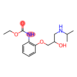 CARBAMIC ACID, (2-(2-HYDROXY-3-((1-METHYLETHYL)AMINO)PROPOXY)PHENYL)-,  ETHYL EST