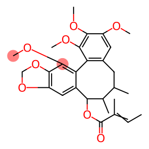 2-Butenoic acid, 2-methyl-, (6S,7S,8R,13aS)-5,6,7,8-tetrahydro-1,2,3,13-tetramethoxy-6,7-dimethylbenzo[3,4]cycloocta[1,2-f][1,3]benzodioxol-8-yl ester, (2Z)-