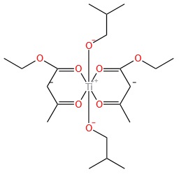 titanium(4+) bis[(1E)-1-ethoxy-3-oxobut-1-en-1-olate] bis(2-methylpropan-1-olate)