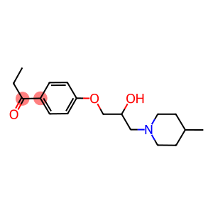 1-{4-[2-hydroxy-3-(4-methyl-1-piperidinyl)propoxy]phenyl}-1-propanone