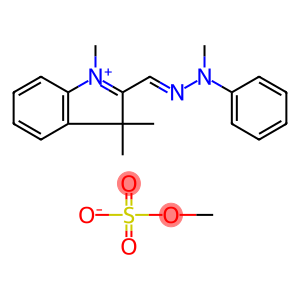 1,3,3-trimethyl-2-[(E)-(2-methyl-2-phenylhydrazinylidene)methyl]-3H-indolium methyl sulfate