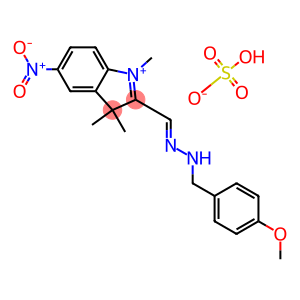 2-[[(4-methoxyphenyl)methylhydrazono]methyl]-1,3,3-trimethyl-5-nitro-3H-indolium hydrogen sulphate