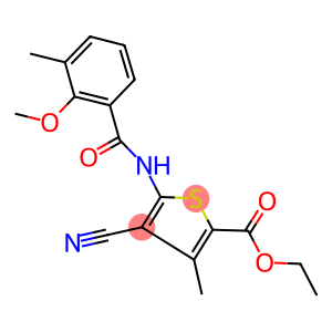 ethyl 4-cyano-5-[(2-methoxy-3-methylbenzoyl)amino]-3-methyl-2-thiophenecarboxylate