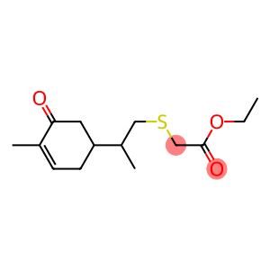 ethyl [[2-(4-methyl-5-oxo-3-cyclohexen-1-yl)propyl]thio]acetate