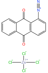 Bis-(9,10-dioxoanthracene-1-diazonium) tetrachlorozincate