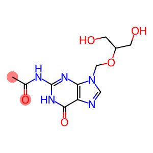 N-(9-[[2-hydroxy-1-(hydroxymethyl)ethoxy]methyl]-6-oxo-6,9-dihydro-1H-purin-2-yl)acetamide