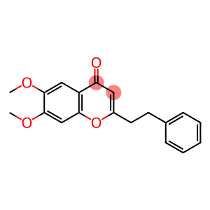 4H-1-Benzopyran-4-one, 6,7-dimethoxy-2-(2-phenylethyl)-