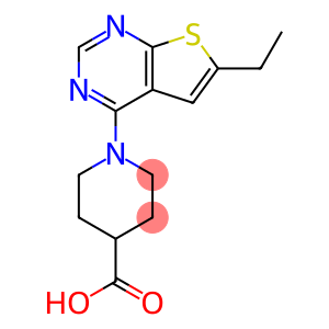 1-(6-ETHYL-THIENO[2,3-D]PYRIMIDIN-4-YL)-PIPERIDINE-4-CARBOXYLIC ACID