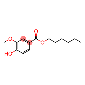 4-Hydroxy-3-methoxybenzoic acid hexyl ester