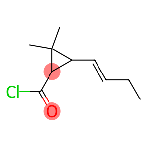 Cyclopropanecarbonyl chloride, 3-(1-butenyl)-2,2-dimethyl- (9CI)
