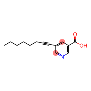 5-oct-1-ynylpyridine-3-carboxylic acid
